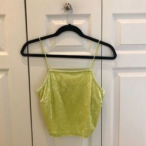 WILD FABLE NEON VELVET TOP